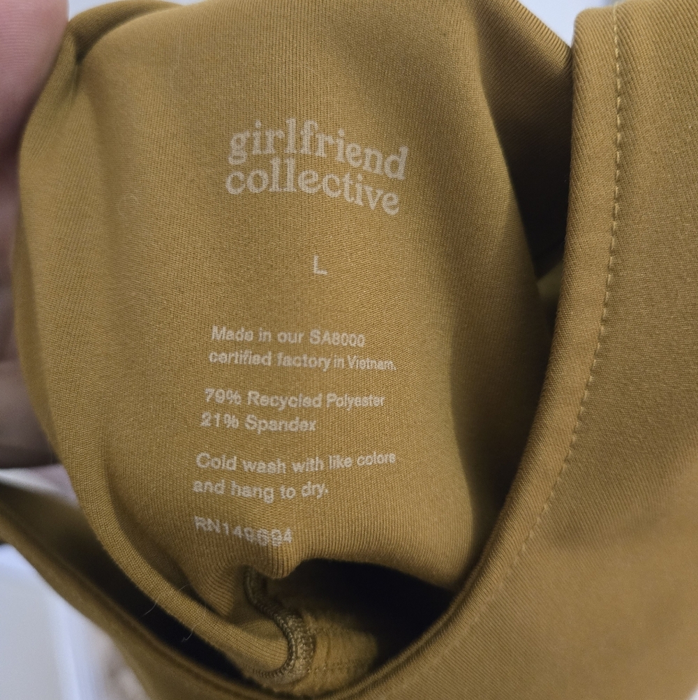 🧡🤎 GIRLFRIEND COLLECTIVE Bike Unitard In Color: SADDLE - Picture 4 of 4